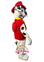 Cargar imagen en el visor de la galería, Descubre la magia de nuestro muñeco publicitario de Cachorro Bombero en Vickylandia. Son disfraces cabezones perfectos para fiestas infantiles, shows, cumpleaños, estrategias publicitarias, espectáculos, cabalgatas y cualquier tipo de evento.
