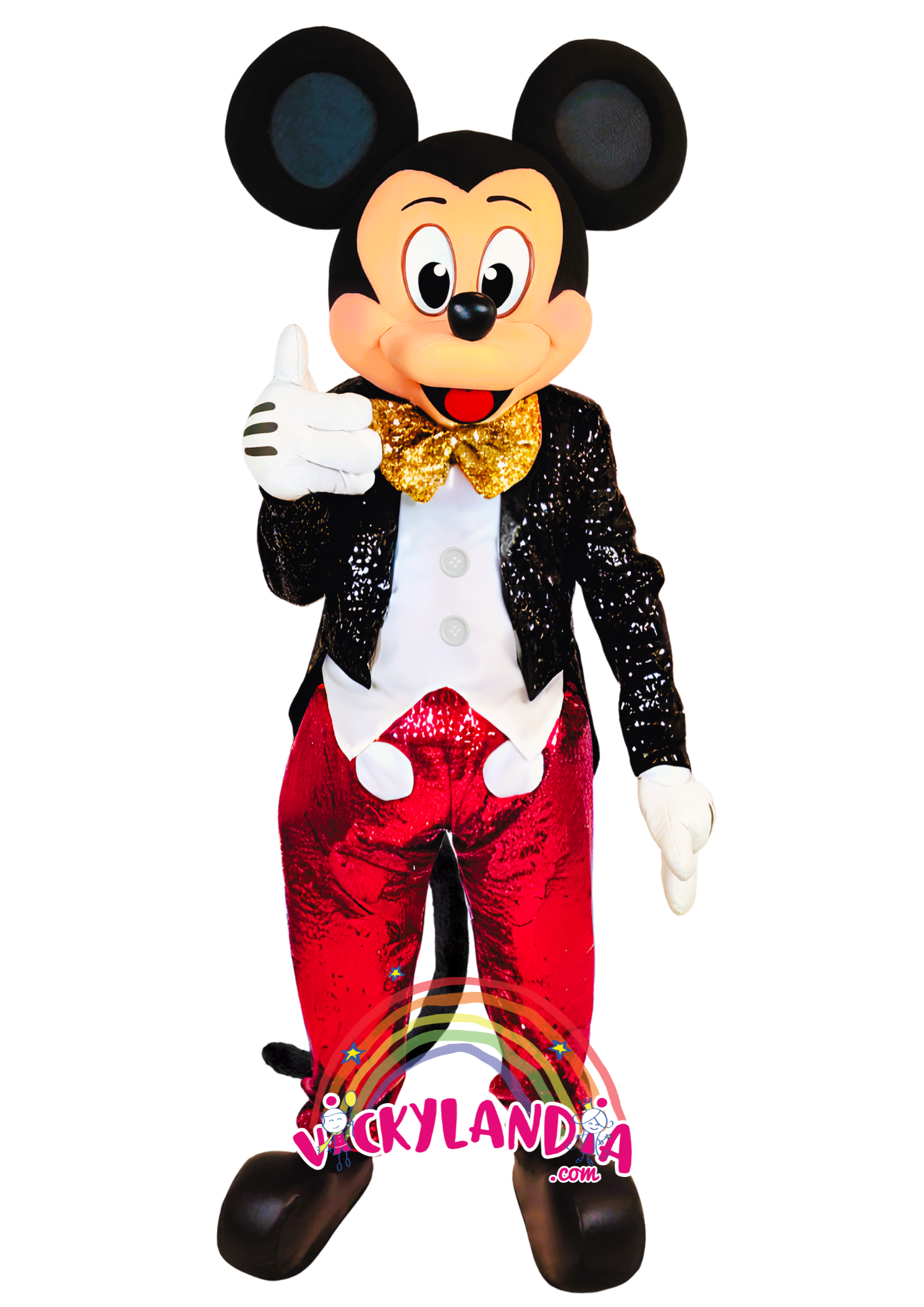Chaqueta negra, pantalón rojo y una sonrisa que ilumina cualquier fiesta. Ratón Mago Fiesta es ideal para animaciones infantiles, eventos temáticos y promociones que buscan magia, elegancia y alegría. Su estilo clásico y presencia encantadora lo convierten en el favorito de grandes y pequeños.