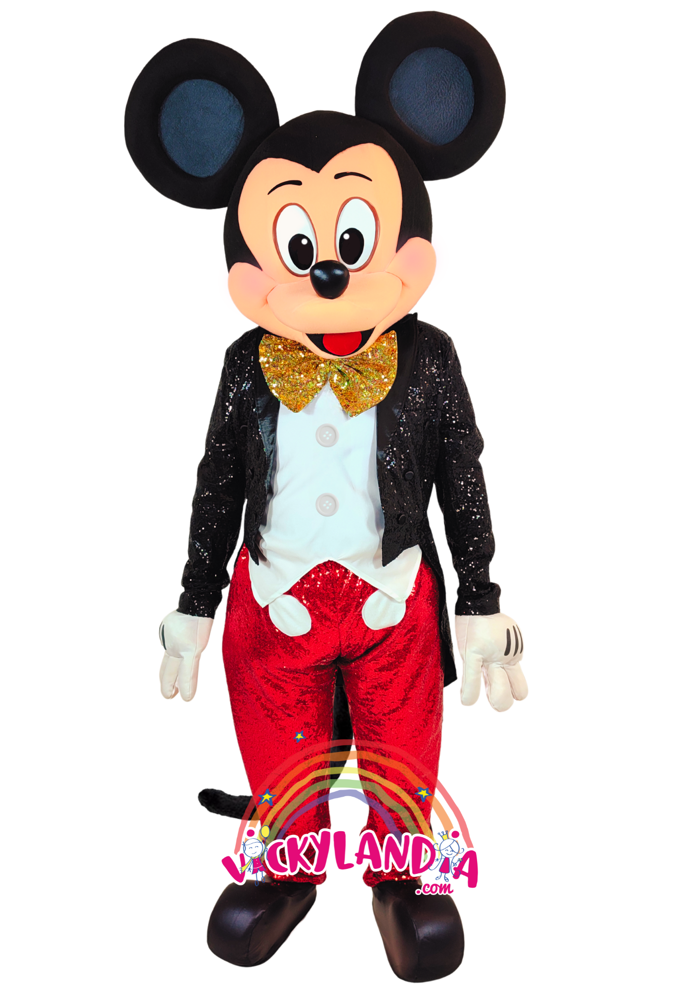 Chaqueta negra, pantalón rojo y una sonrisa que ilumina cualquier fiesta. Ratón Mago Fiesta es ideal para animaciones infantiles, eventos temáticos y promociones que buscan magia, elegancia y alegría. Su estilo clásico y presencia encantadora lo convierten en el favorito de grandes y pequeños.