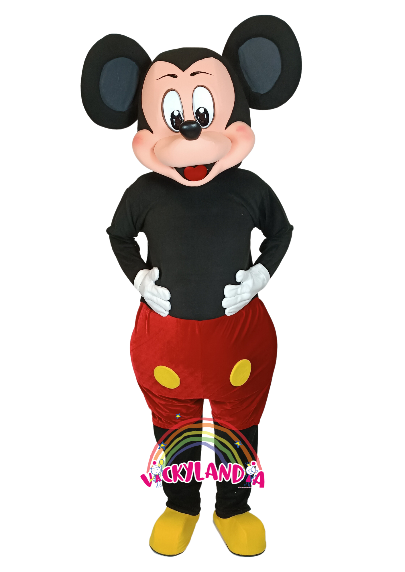 raton sencillo disfraz muñeco cabezon cabezudo botarga mascota publicitaria Peluches personalizados Merchandising corporativos personalizados Fabricante vickylandia