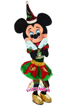 Cargar imagen en el visor de la galería, Disfraz cabezón de ratoncita navideña mascota publicitaria vickylandia
