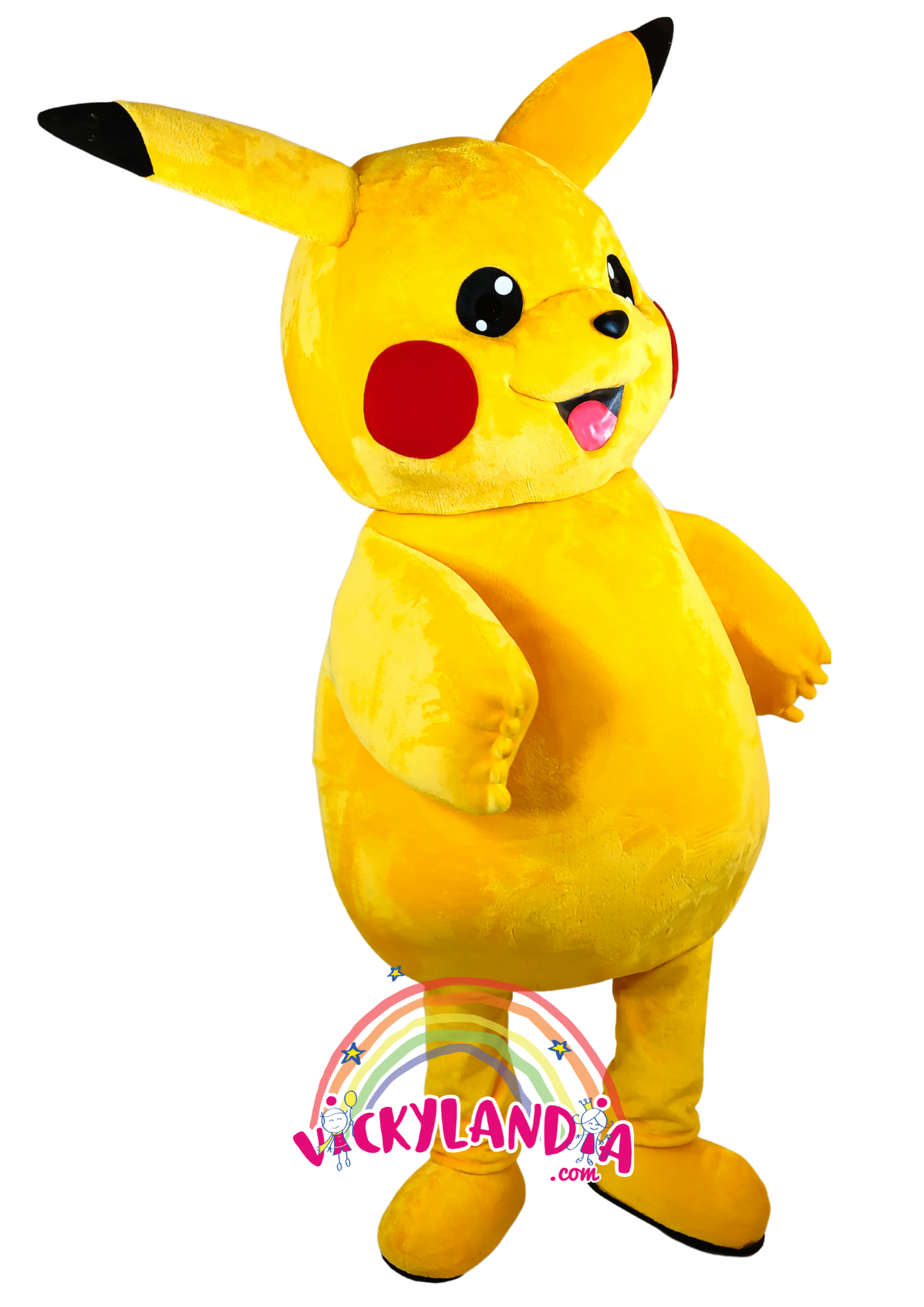 Orejitas puntiagudas, mejillas chispeantes y mirada encantadora. Rayo Roedor es perfecto para animaciones infantiles, eventos temáticos y promociones que buscan energía, ternura y presencia visual.