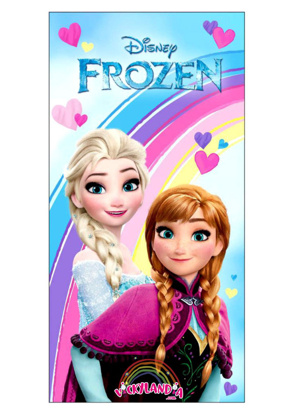 Toalla princesa Frozen Elsa Anna Olaf Disney Vickylandia