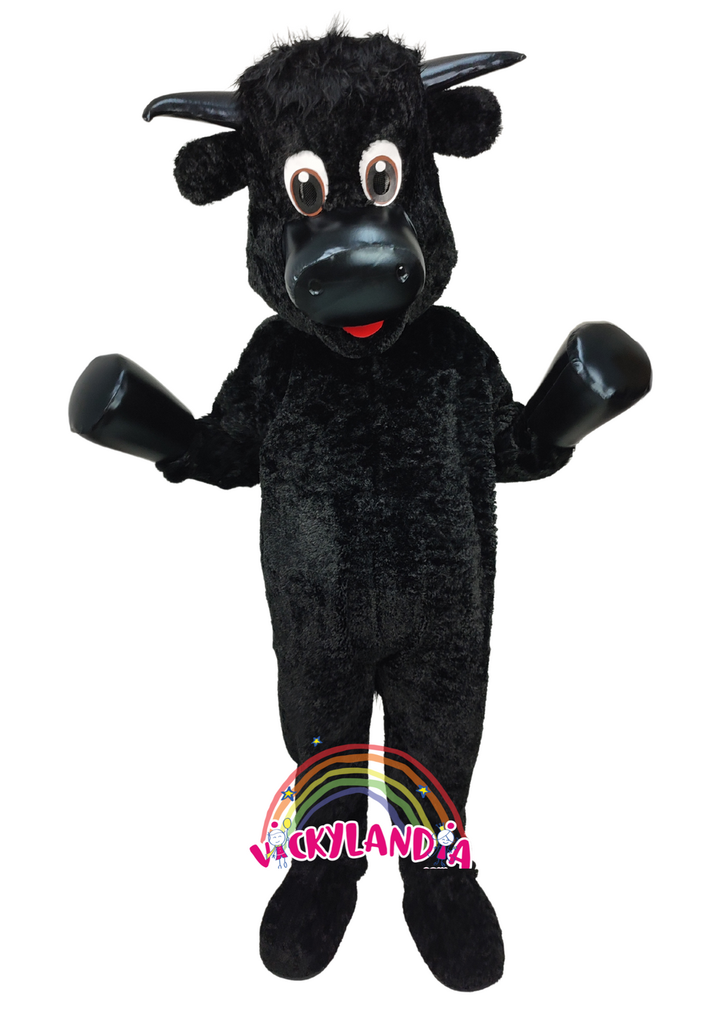 Descubre la magia de nuestro muñeco publicitario de Toro Amistoso en Vickylandia. Son disfraces cabezones perfectos para fiestas infantiles, shows, cumpleaños, estrategias publicitarias, carnavales, fiestas patronales, espectáculos, cabalgatas y cualquier tipo de evento.
