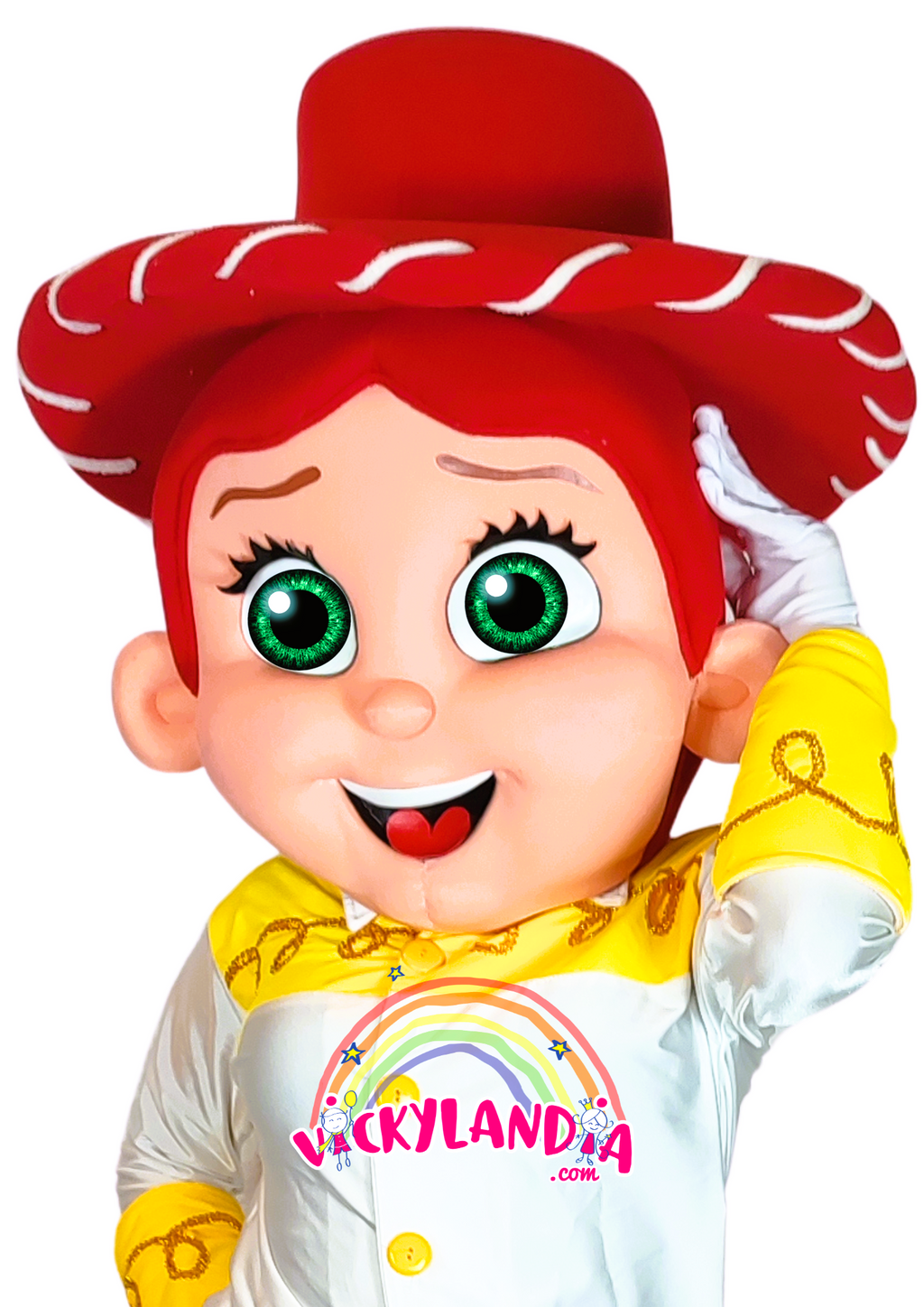 Sombrero rojo, camisa blanca y actitud valiente. Chica Vaquera es ideal para animaciones infantiles, fiestas temáticas y promociones que buscan alegría, movimiento y conexión con el público. Su estilo western y sonrisa traviesa la convierten en la estrella de cualquier celebración.