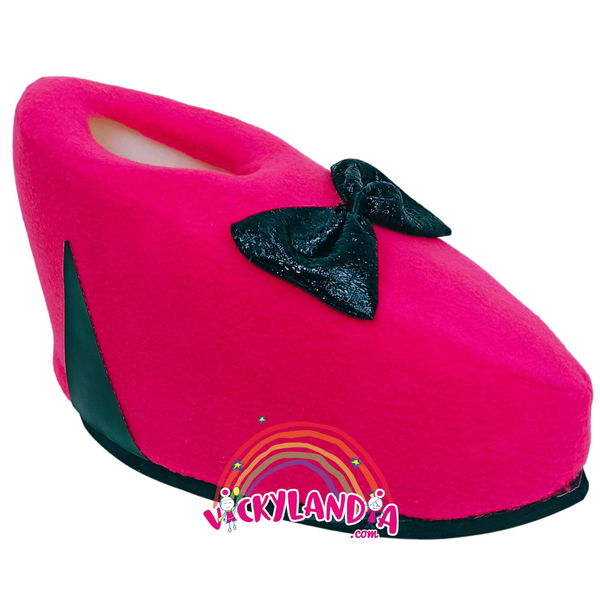 Zapatos fucsia acolchados con suela antirresbalante. Perfectos para disfraces, cosplay, shows infantiles y personajes cabezones