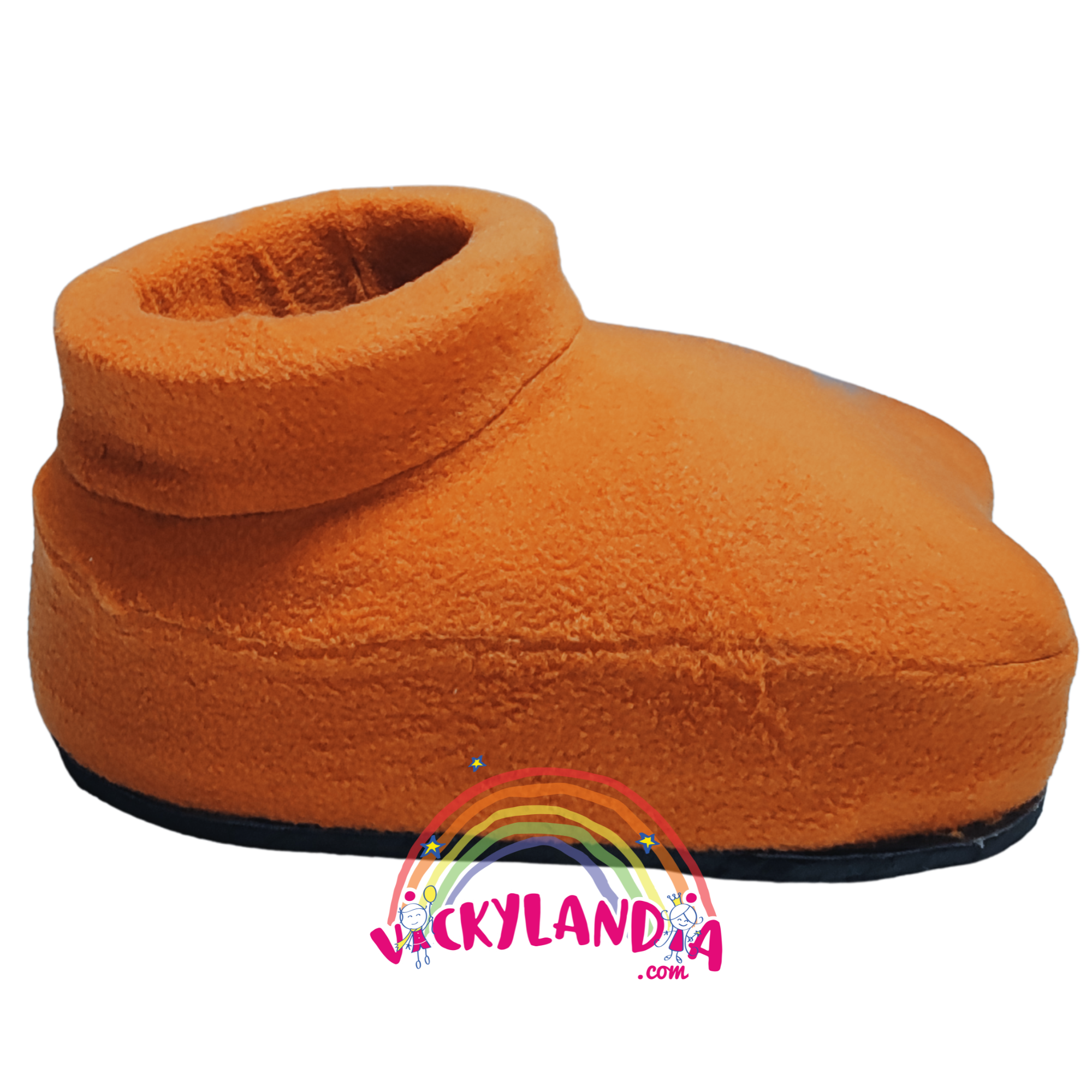 Zapatos marrones acolchados con suela antirresbalante. Ideales para disfraz de vaca, toro y personajes cabezones de granja o fantasía