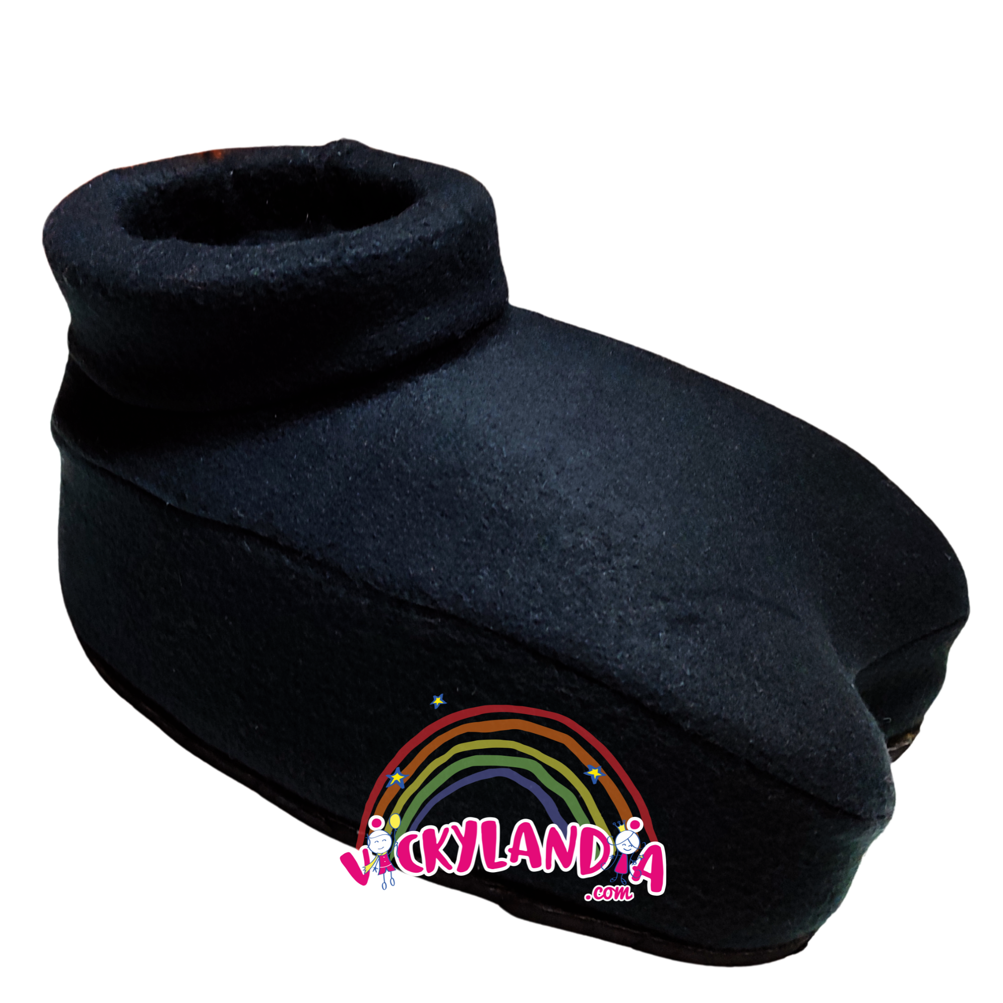 Zapatos negros acolchados, perfectos para disfraces de animales toro, vaca, loro  o cosplay de personajes animales de la granja, cómodos y antirresbalantes