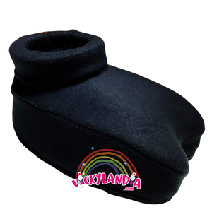 Zapatos negros acolchados, perfectos para disfraces de animales toro, vaca, loro  o cosplay de personajes animales de la granja, cómodos y antirresbalantes