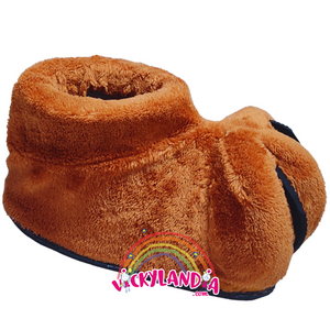 Zapatos acolchados en forma de pata de animal peludo con garras, ideales para mascotas cabezonas y disfraces de criatura animada