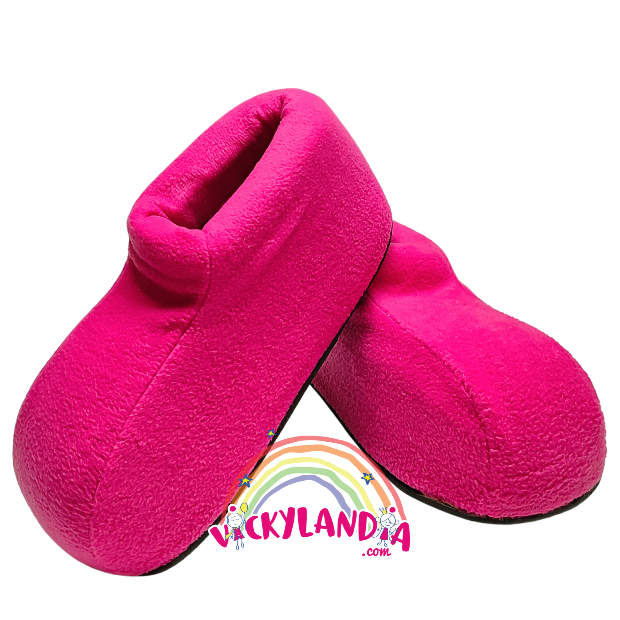 Zapatos rosas acolchados con diseño tierno, perfectos para mascotas publicitarias y disfraces cabezones