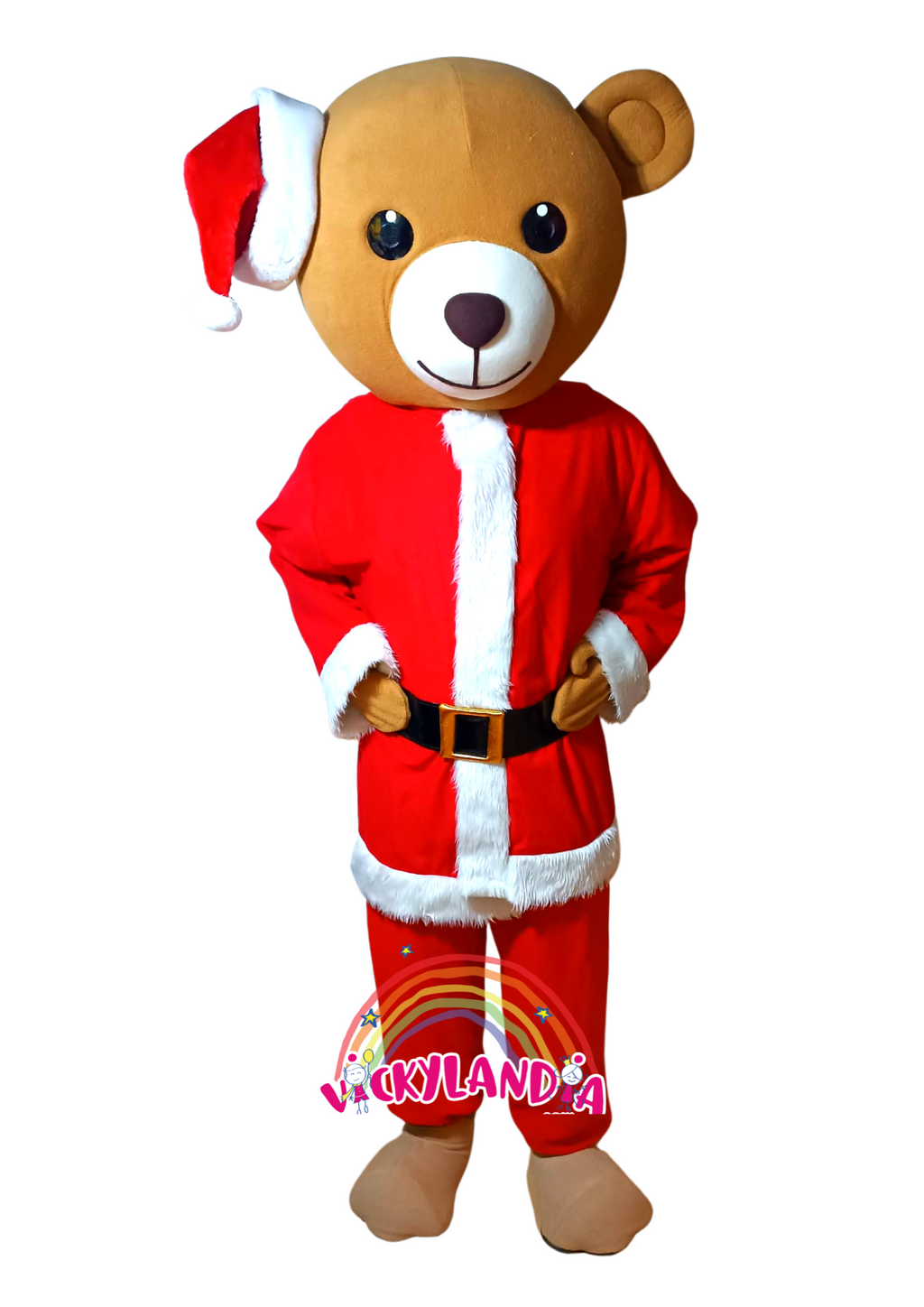 Descubre la magia de nuestro muñeco publicitario de Oso Navideño en Vickylandia. Son disfraces cabezones perfectos para fiestas infantiles, shows, cumpleaños, estrategias publicitarias, espectáculos, cabalgatas y cualquier tipo de evento.