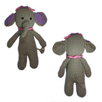 Cargar imagen en el visor de la galería, Muñeco amigurumi de crochet elefante tejido
