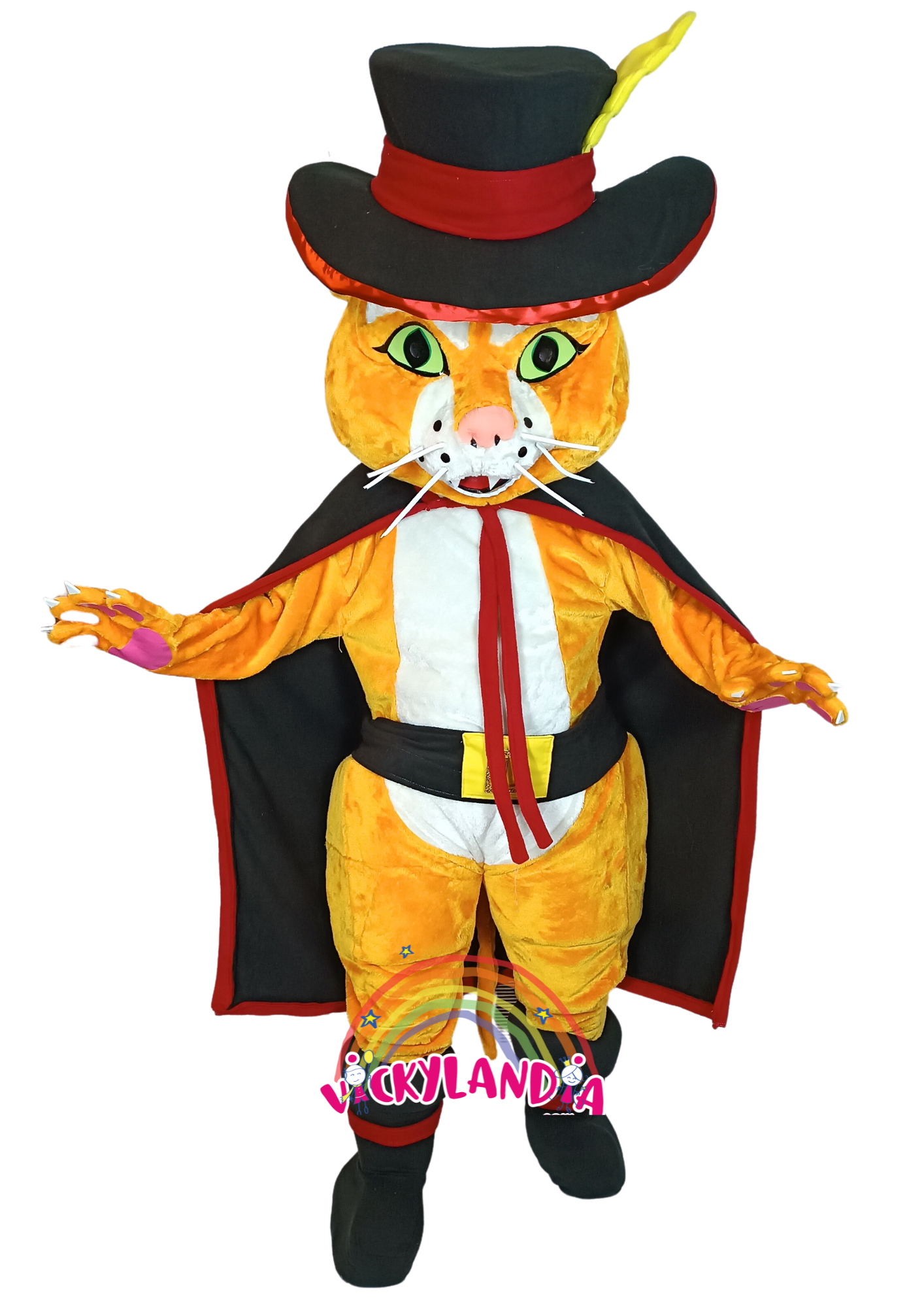 Descubre la magia de nuestro muñeco publicitario de Gato Mosquetero en Vickylandia. Son disfraces cabezones perfectos para fiestas infantiles, shows, cumpleaños, estrategias publicitarias, espectáculos, cabalgatas y cualquier tipo de evento.