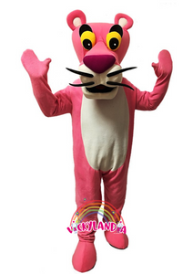 gato rosa disfraz muñeco cabezon cabezudo botarga mascota publicitaria merchandising corporativos personalizados fabricante vickylandia