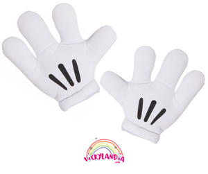 Guantes grandes de colores manos -  – Vickylandia