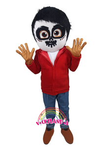 niño esqueleto hallowen disfraz muñeco cabezon cabezudo botarga mascota publicitaria Peluches personalizados Merchandising corporativos  personalizados fabricante vickylandia