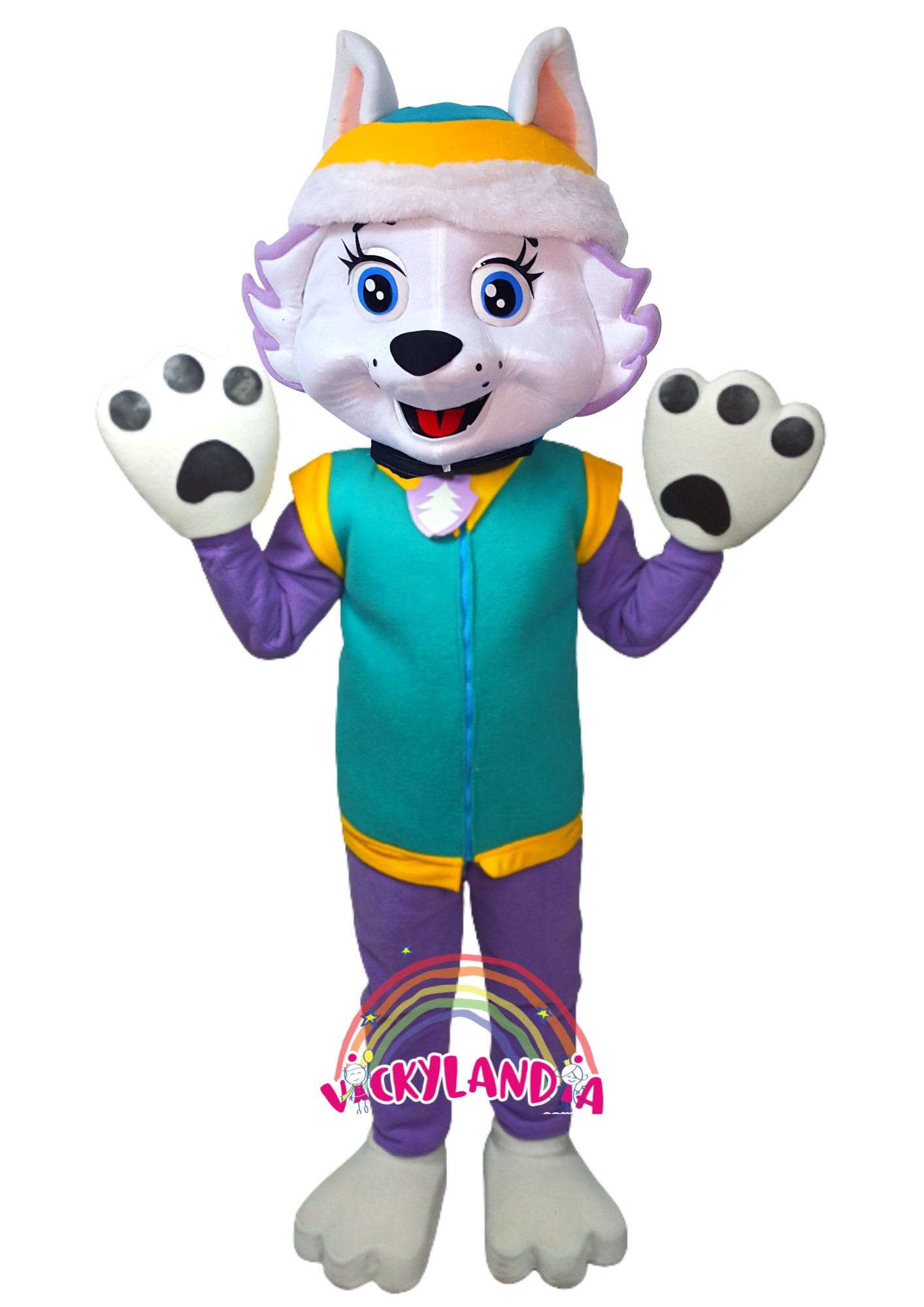 Descubre la magia de nuestro muñeco publicitario de Cachorra Rescatista en Vickylandia. Son disfraces cabezones perfectos para fiestas infantiles, shows, cumpleaños, estrategias publicitarias, espectáculos, cabalgatas y cualquier tipo de evento.