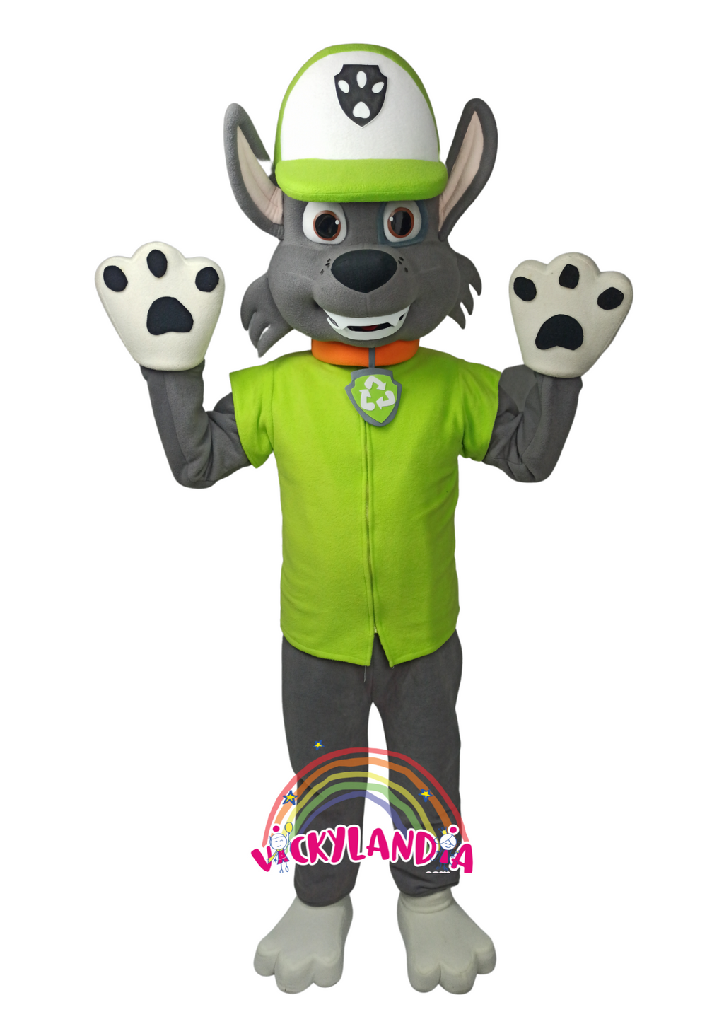 Descubre la magia de nuestro muñeco publicitario de Cachorro Reciclador en Vickylandia. Son disfraces cabezones perfectos para fiestas infantiles, shows, cumpleaños, estrategias publicitarias, espectáculos, cabalgatas y cualquier tipo de evento.