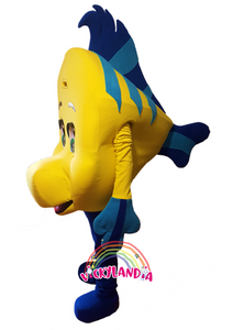 pez-disfraz muñeco cabezon cabezudo botarga mascota publicitaria Peluches personalizados Merchandising corporativos  personalizados fabricante vickylandia