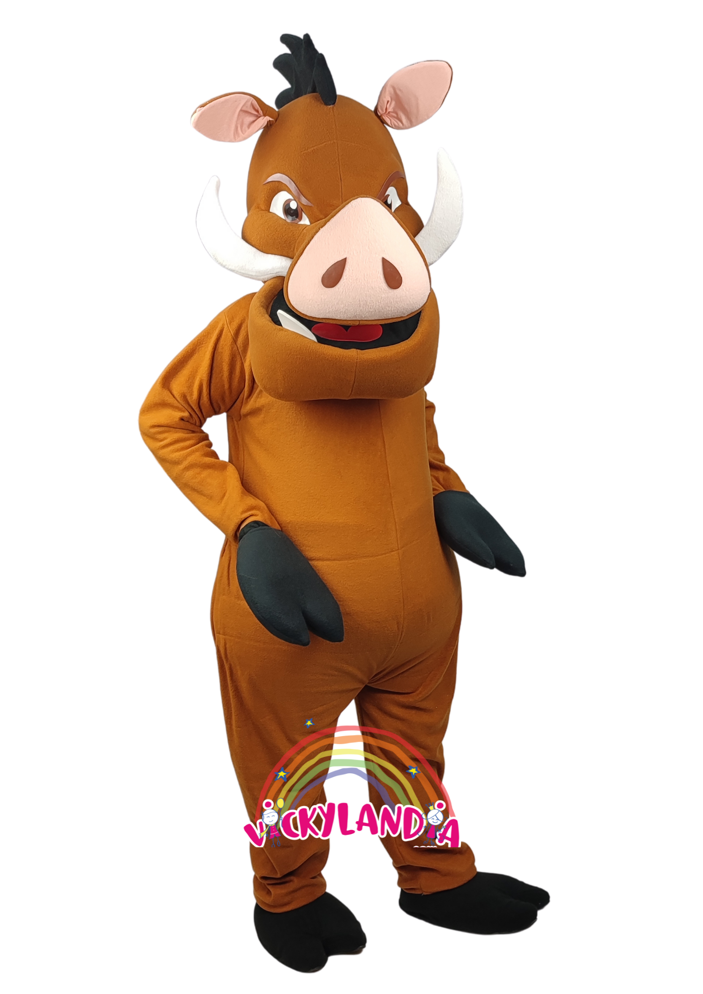 Descubre la magia de nuestro muñeco publicitario de Jabali en Vickylandia. Son disfraces cabezones perfectos para fiestas infantiles, shows, cumpleaños, estrategias publicitarias, carnavales, fiestas patronales, espectáculos, cabalgatas y cualquier tipo de evento