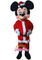 Carregar imagem no visualizador da galeria, Disfraz cabezón de ratón de navidad christmas mascota publicitaria Vickylandia 
