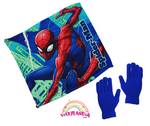 Cargar imagen en el visor de la galería, spiderman-hombre-arana-marvel-vengadores-avengers-braga-guantes-gorro-invierno-infantil-ninos
