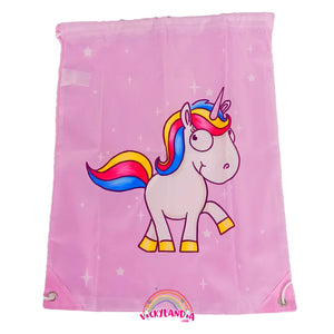 Saco bolso mochila Unicornio Vickylandia